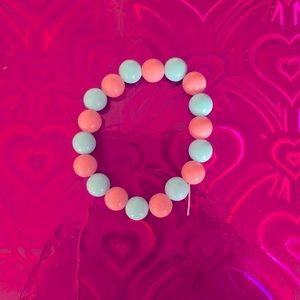 Cute light pink and blue bracelet